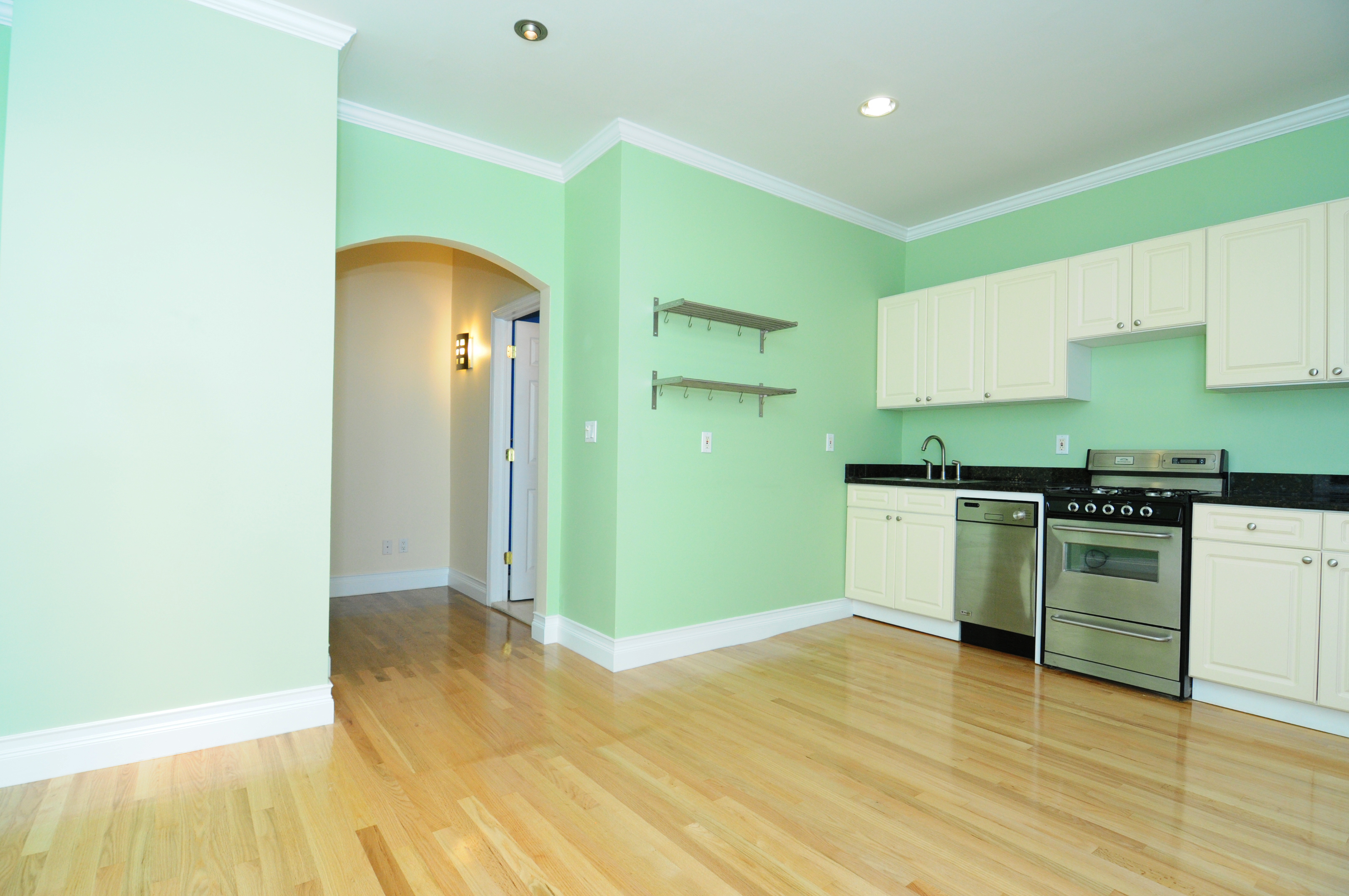 Open Living room and kitchen